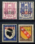 Алжир 1945-1947 гг. • Iv# 225-226,243-244 • надпечатки на м. Франции • стандарт 4 марки • MLH OG VF