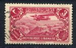 Ливан 1930-1931 гг. • Iv# A42 • 3 pi. • самолет над страной • авиапочта • Used VF