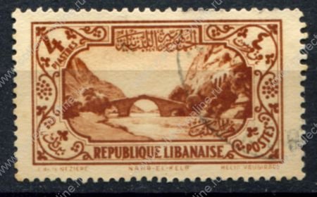 Ливан 1930-1935 гг. • Iv# 139 • 4 pi. • архитектура и виды страны • мост • Used VF
