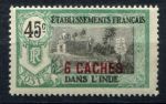 Французская Индия 1923-1926 гг. • Iv# 64 • 6 ca./45 c. • надпечатка нов. номинала • MH OG VF