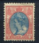 Нидерланды 1898-1924 гг. • Mi# 61 • 25 c. • королева Вильгельмина • стандарт • MH OG VF ( кат. - €12 )