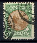 Нидерланды 1896 г. • Mi# 46B • 50 c. • королева Вильгельмина • стандарт • Used VF ( кат. - €12 )