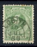 Нидерланды 1872 г. • Mi# 24 • 20 c. • король Виллем III • стандарт • Used VF ( кат. - €6 )