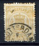 Нидерланды 1869-1871 гг. • Mi# 17 • 2 c. • герб королевства • стандарт • Used VF ( кат. - €15 )