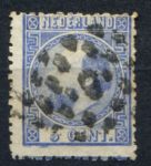 Нидерланды 1867 г. • Mi# 7 • 5 c. • король Виллем III • стандарт • Used F-VF