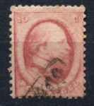 Нидерланды 1864 г. • Mi# 5 • 10 c. • король Виллем III • стандарт • Used VF ( кат. - €15 )