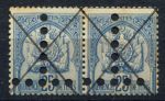 Тунис 1899-1901 гг. • Iv# T 25 • 25 c. • перфорация "T"(перевернутая) • служебный выпуск • пара • Used VF
