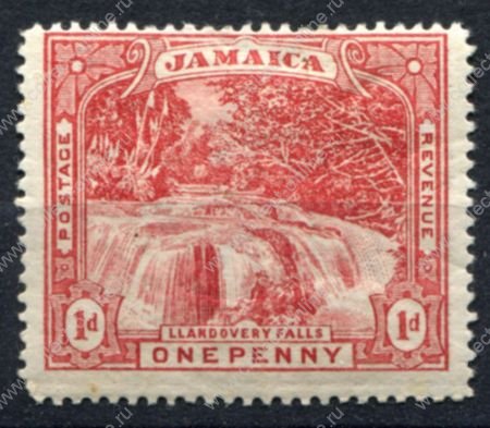 Ямайка 1900-1901 гг. • Gb# 31 • 1 d. • горная река • MH OG VF ( кат. - £8 )