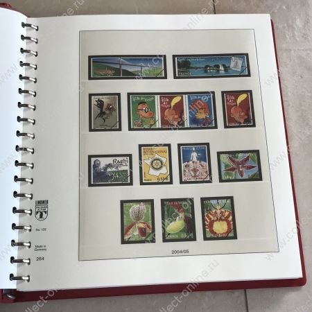 Альбом(листы+папка) для марок Франции 2005-2008 гг. • Lindner(Германия) • б.у. UNC-