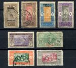 Французские колонии и территории XX век • лот 8 разных старых марок • Used/MH OG/NG F-VF