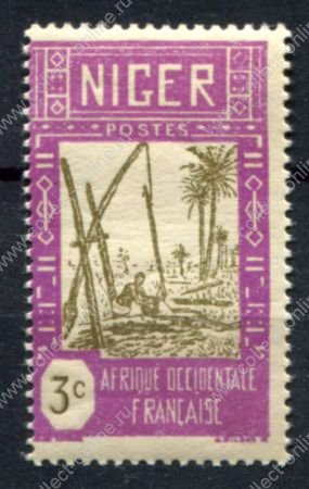 Нигер 1939-1940 гг. • Iv# 74 • 3 c. • колодец • MNH OG VF