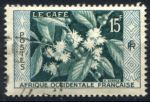 Французская Западная Африка 1956 г. • Iv# 62 • 15 fr. • экспортные товары, кофе • Used F-VF