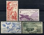 Французская Западная Африка 1947 г. • Iv# A11-14 • 8 - 200 fr. • развитие авиасообщения колоний • авиапочта • полн. серия • Used VF ( кат. - €12 )