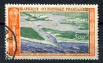 Французская Западная Африка 1951 г. • Iv# A16 • 500 fr. • самолет над портом Абиджана • авиапочта • Used VF ( кат. - €6 )