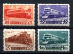 СССР 1949 г. • Сол# 1469-1472 • 25 коп. - 1 руб. • транспорт • трамвай, паровоз, тепловоз • выпуск 1949 г. • полн. серия • MNH OG VF