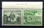 Германия 3-й рейх 1939 г. • MI# W136 • Зимняя помощь • пара из буклета • MNH OG VF