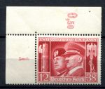 Германия 3-й рейх 1941 г. • Mi# 763 • 12 + 38 pf. • Союз нацистов и фашистов(Ось Берлин-Рим) • Гитлер и Муссолини • MNH OG XF* ( кат. - €9 )