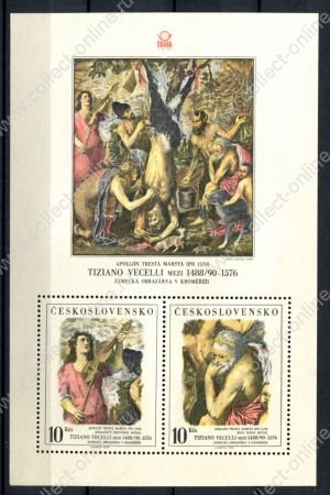 Чехословакия 1978 г. • Mi# Block 37 • живопись, Тициан • MNH OG VF • блок ( кат. - €8 )