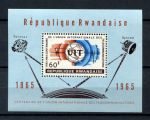 Руанда 1965 г. • Mi# block 4A • 100-летие Всемирного телекоммуникационного союза • блок • MNH OG VF