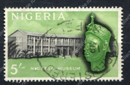 Нигерия 1961 г. • Gb# 99 • 5 sh. • осн. выпуск • музей • Used F-VF