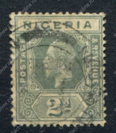 Нигерия 1914-1929 гг. • Gb# 3 • 2 d. • Георг V • стандарт • Used F-VF ( кат. - £2 )