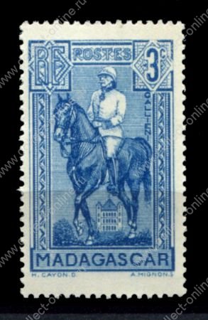 Мадагаскар 1939-1940 гг. • Iv# 214 • 3 c. • осн. выпуск • генерал Жозеф Симон Галлиени • MNH OG VF