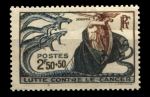 Франция 1941 г. • Iv# 496 • 2.50 fr.+50 c. • для фонда борьбы с раком • MNH OG VF