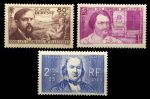 Франция 1940 г. • Iv# 462-464 • знаменитые французы • полн. серия • MNH OG VF ( кат. - €37.5 )
