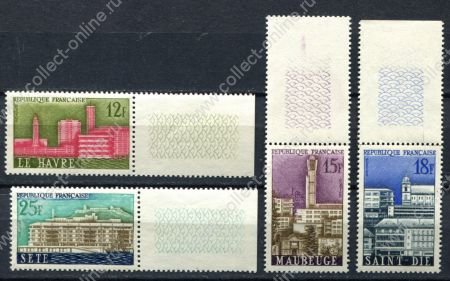 Франция 1958 г. • Iv# 1152-1155 • 12 - 25 fr. • реконструкция городов • полн. серия • MNH OG XF+ ( кат. - €6 )