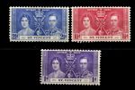 Сент-Винсент 1937 г. • Gb# 146-148 • Коронация Георга VI • полн. серия • MLH OG VF