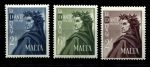 Мальта 1965 г. • Gb# 349-351 • Данте • полн. серия • MNH OG VF