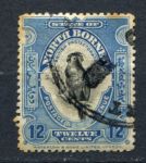 Северное Борнео 1909-1923 гг. • GB# 173a • 12 c. осн. выпуск • попугай • Used F-VF ( кат. - £13 )