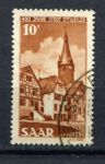 Саар 1950 г. • Mi# 296 • 10 fr. • 400 лет городу Отвайлер • Used VF ( кат.- €10 )