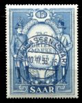 Саар 1953 г. • Mi# 342 • 15 fr. • День почтовой марки • Used(ФГ) OG NH XF ( кат.- € 15 )