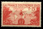 Франция 1940 г. • Iv# 453 • 1 fr. + 25 c. • Французские заморские территории • MNH OG VF