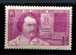 Франция 1939 г. • Iv# 438 • 90+10 c. • знаменитые французы, Оноре Бальзак • MNH OG VF • ( кат. - €9 )