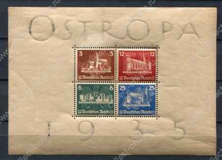 Германия 3-й рейх 1935 г. • Mi# Block 3 • "OSTROPA" • блок • MNH OG* F- ( кат. - €1300 )