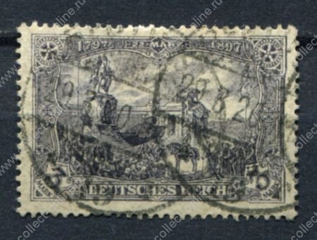 Германия 1915-1919 г. • Mi# 96 B • 3 M. • Памятник Вильгельму I, Берлин • Used VF ( кат.- € 6 )