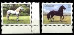 Колумбия 1987 г. • Mi# 1703-1704 • лошади • авиапочта • полн. серия • MNH OG XF+
