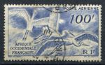 Французская Западная Африка 1947 г. • Iv# A13 • 100 fr. • журавли • авиапочта • Used VF ( кат. - €6 )