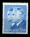 Монако 1988 г. • Mi# 1843 • 20 fr. • Принцы Альберт и Ренье • стандарт • MNH OG VF ( кат.- € 15 )