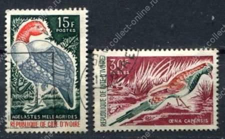 Кот-д'Ивуар 1965 г. • 5,10,15 и 50 fr. • птицы (4 марки) • Used VF