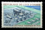 Кот-д'Ивуар 1970 г. • Sc# 299 • 30 fr. • Электростанция в Уриди • MNH OG VF