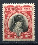 Ниуэ 1932-1936 гг. • Gb# 63 • 1 d. • Георг V основной выпуск • в.з. NZ • капитан Кук • MNH OG VF