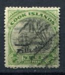 Ниуэ 1932-1936 гг. • Gb# 62 • ½ d. • Георг V основной выпуск • в.з. NZ • встреча Кука с туземцами • Used VF