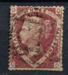 Великобритания 1870 г. • Gb# 52 pl. 3 • 1½ d. • Королева Виктория • Used F ( кат.- £75 )