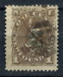 Ньюфаундленд 1880-1896 гг. • Sc# 42(Gb# 44) • 1 c. • основной выпуск • Принц Эдуард • Used F-VF ( кат.- $15)