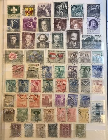 Австрия XX век • набор 58 разных, старых марок • Used F-VF