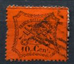 Римские государства 1867 г. • Sc# 15 • 10 c. лакированная бум. • Used F-VF ( кат. - $60 )