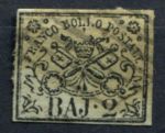 Римские государства 1852 г. • Sc# 3 • 2 b. • Used F-VF ( кат. - $60 )